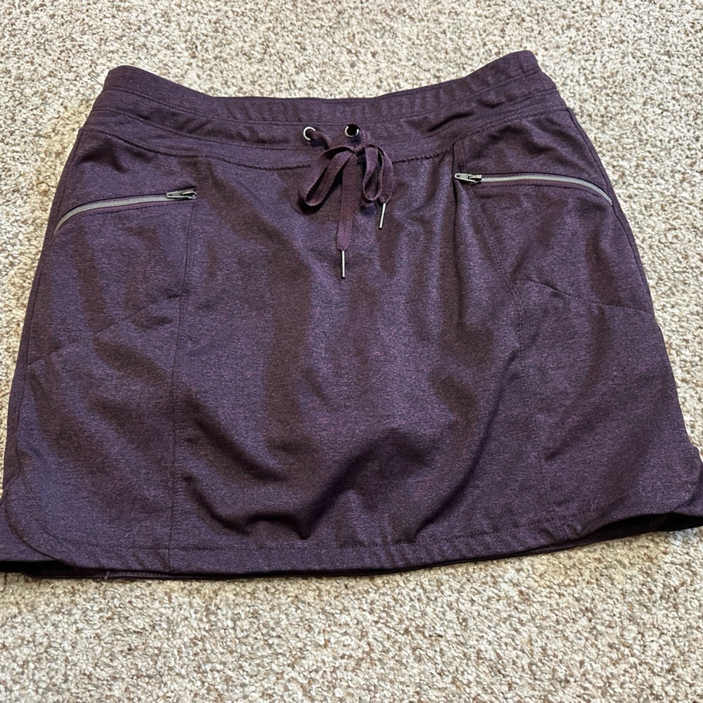 Tangerine Deep Purple Athletic skirt with Shorts
